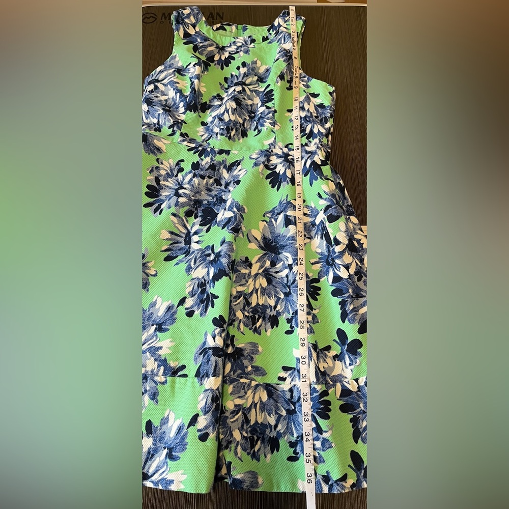 J. Crew Floral Fit and Flare Sleeveless Dress Size 8 - Picture 8 of 10